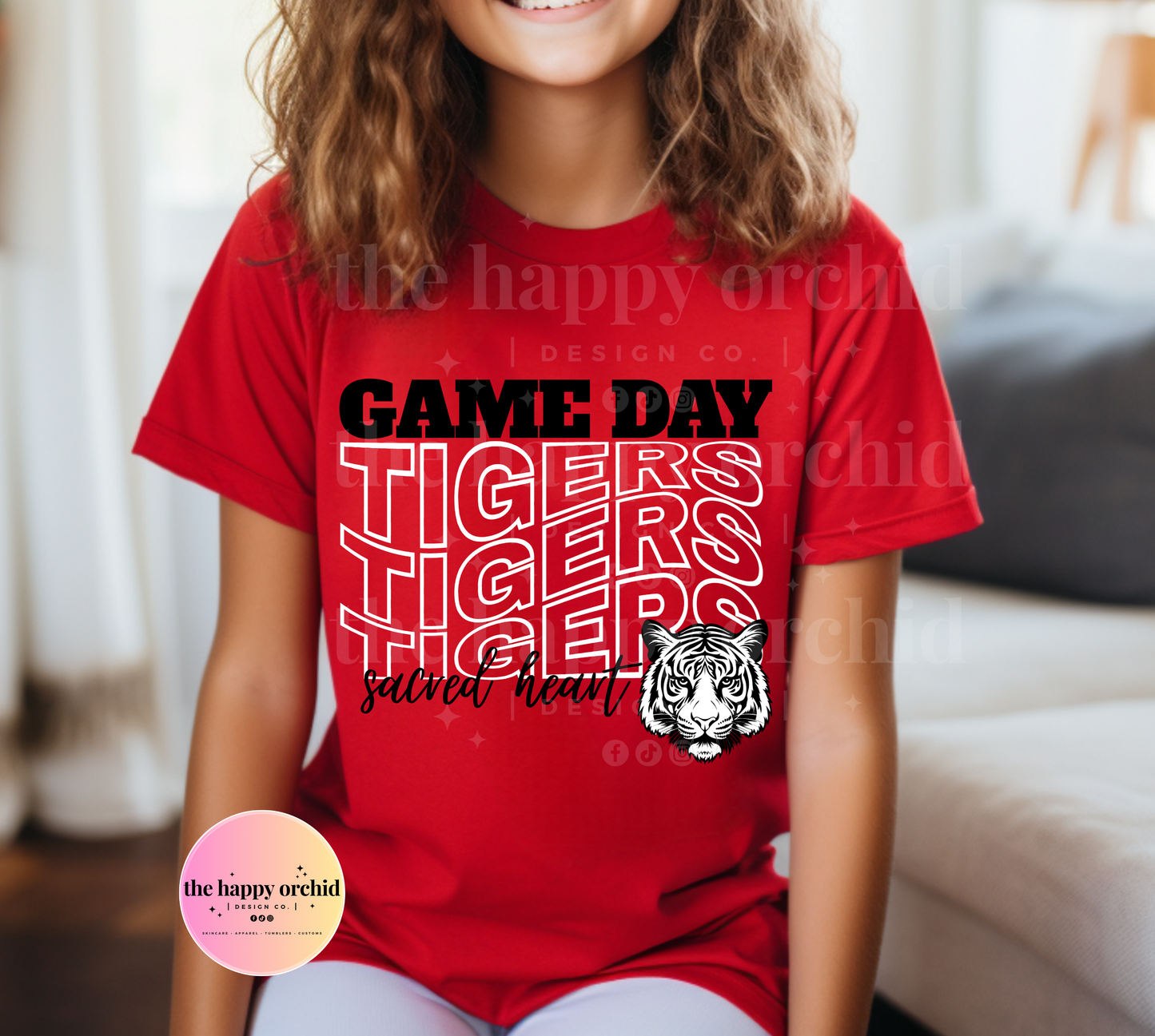 (NEW) Youth GAME DAY TIGERS Top