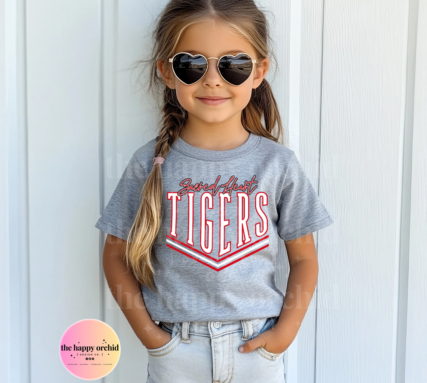 (NEW) Youth SACRED HEART TIGERS Top