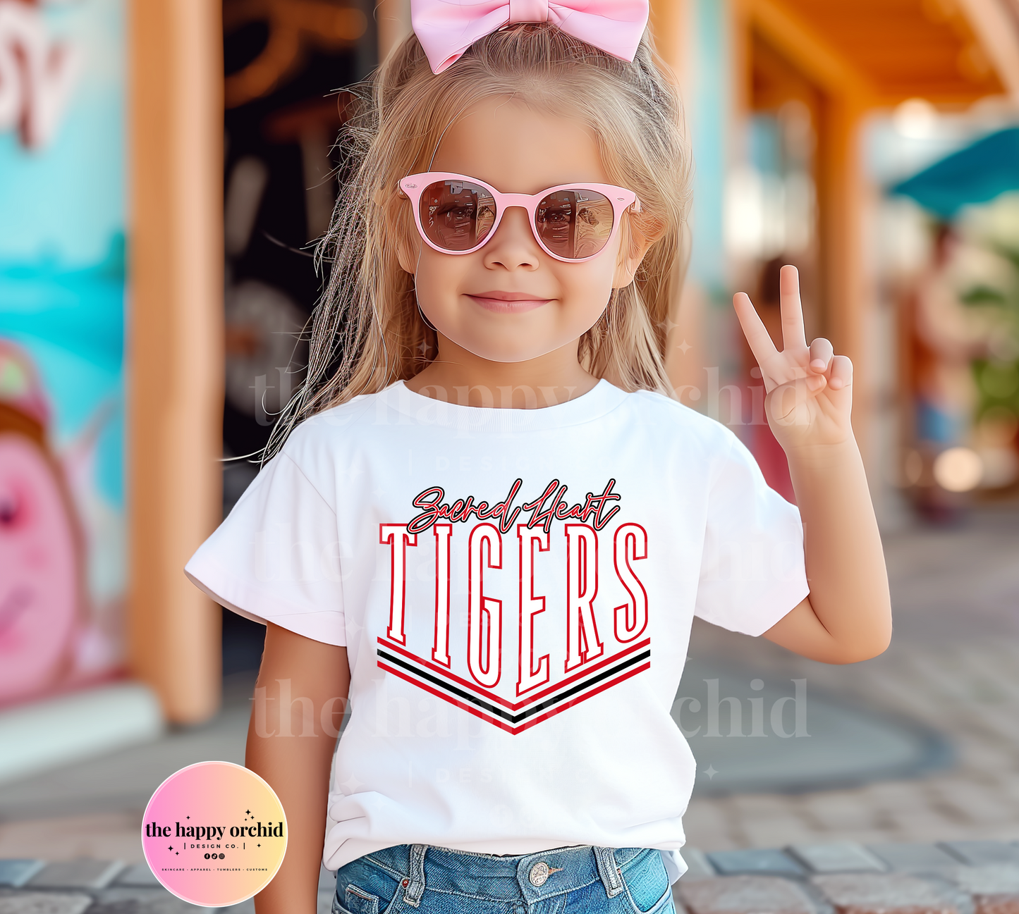 (NEW) Youth SACRED HEART TIGERS Top