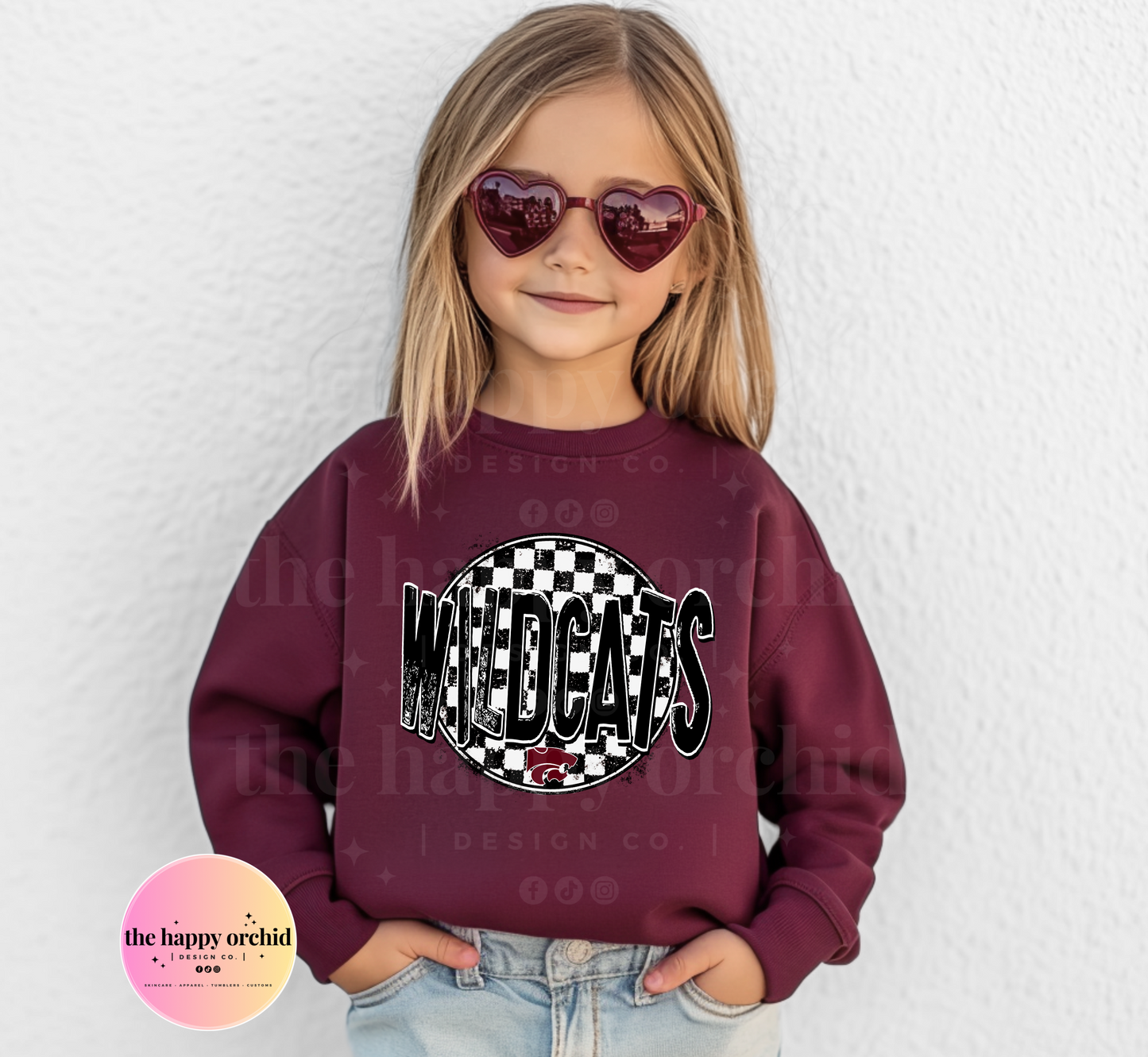 NEW Youth Checkered Wildcats Top