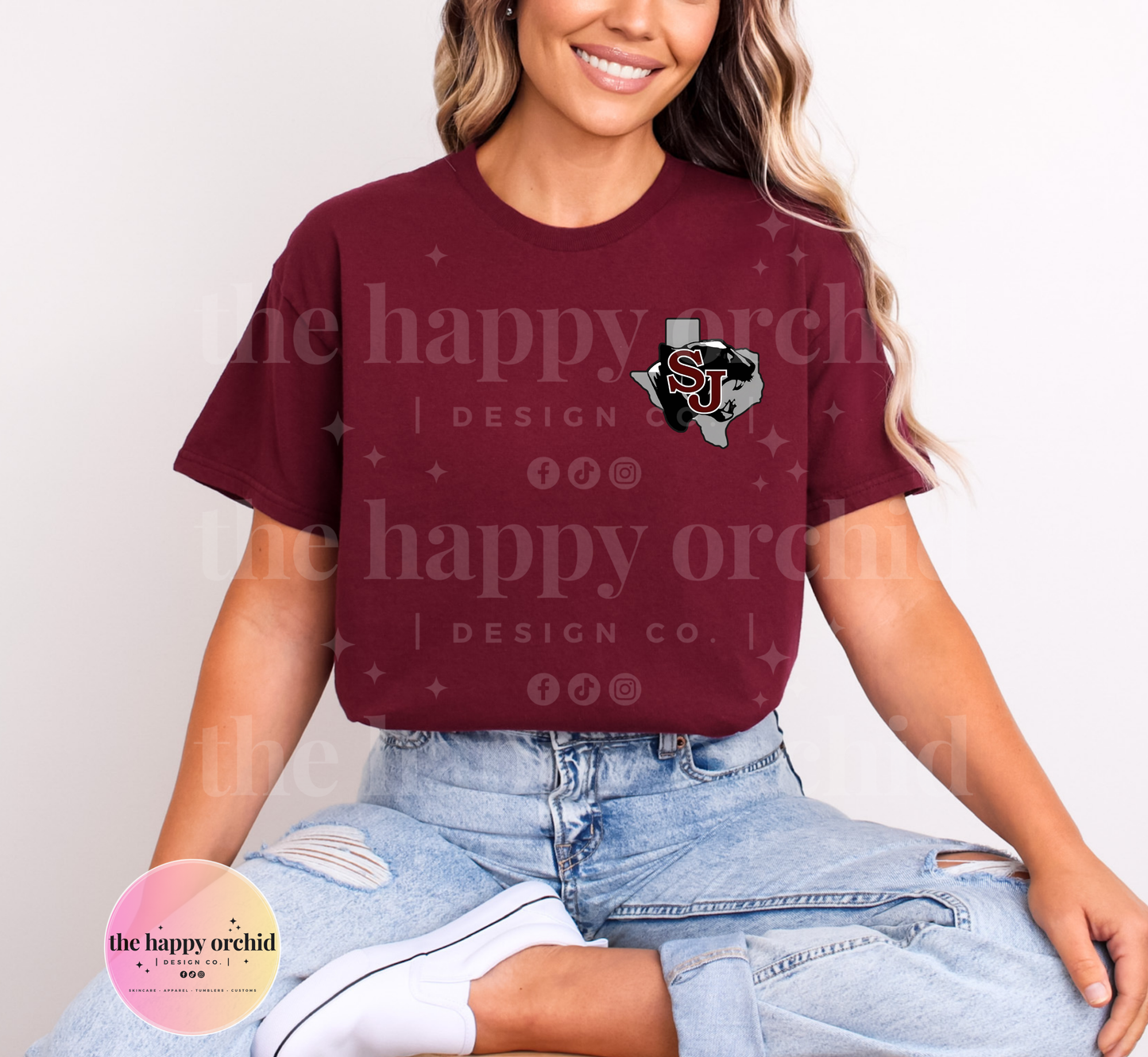 (NEW) SAINT JO PANTHERS Pocket Logo Top