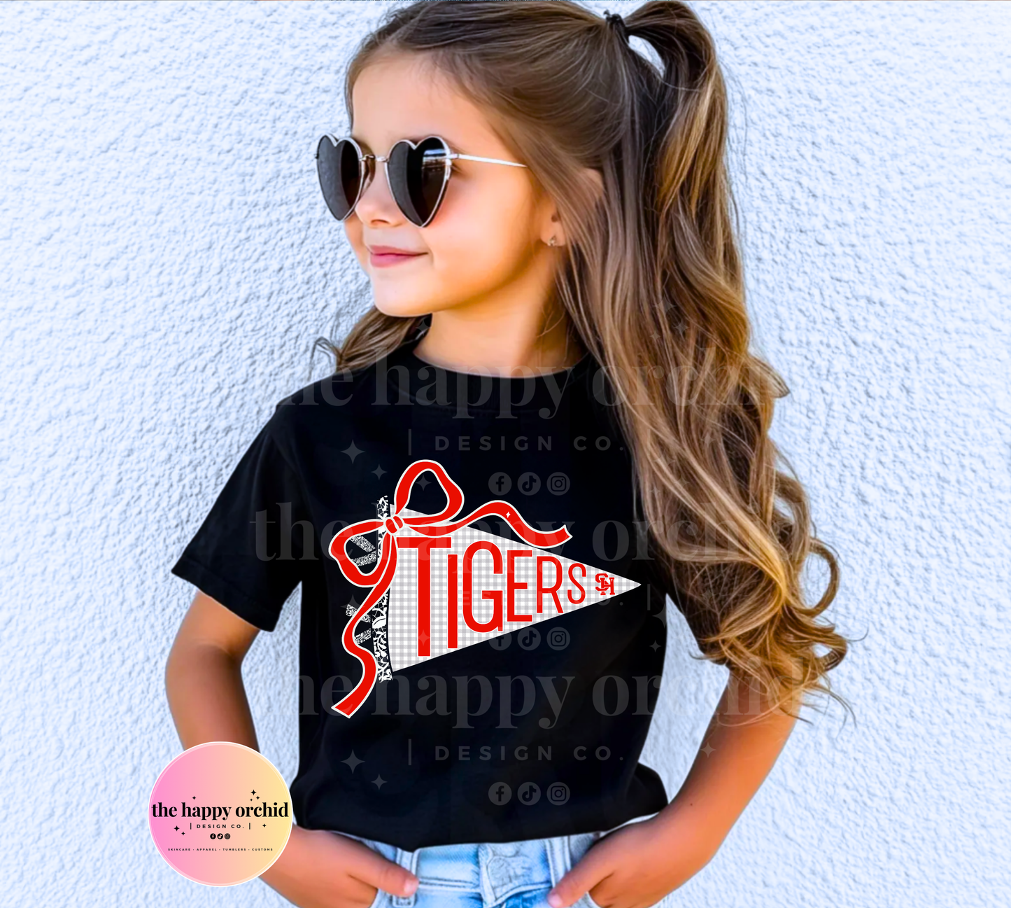 (NEW) Youth TIGERS Pendant Flag Top