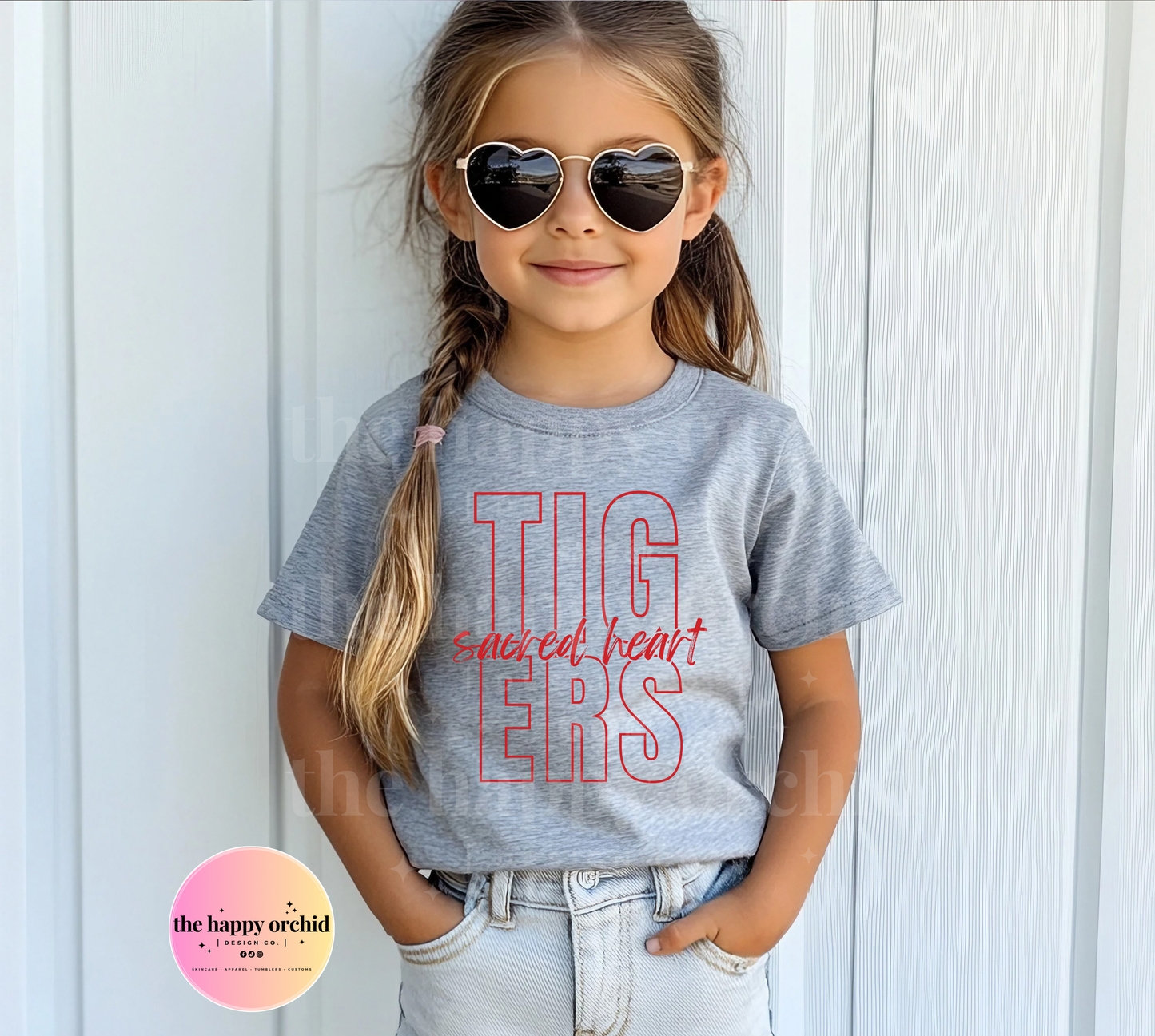 (NEW) Youth SACRED HEART TIGERS Top
