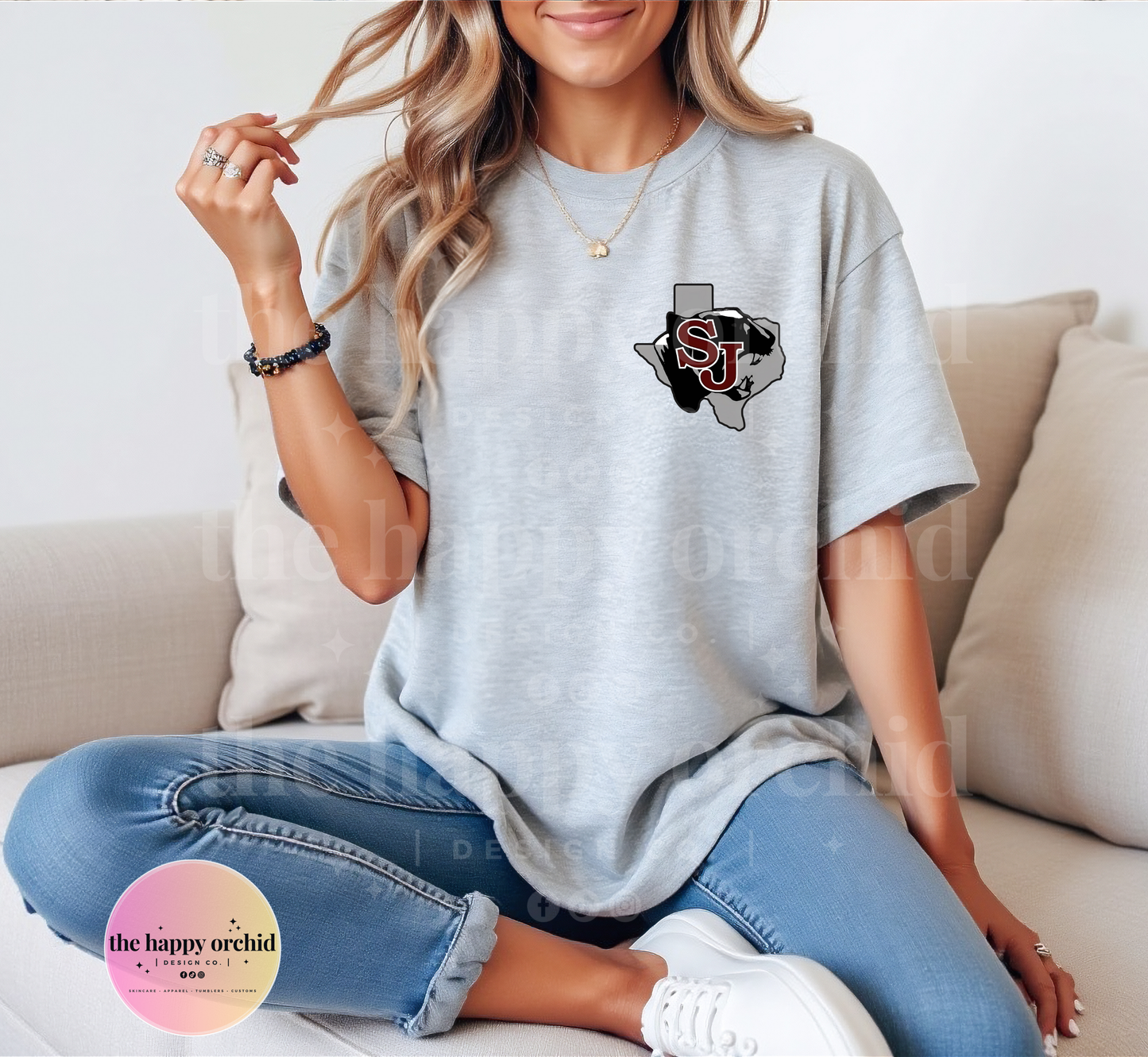 (NEW) SAINT JO PANTHERS Pocket Logo Top