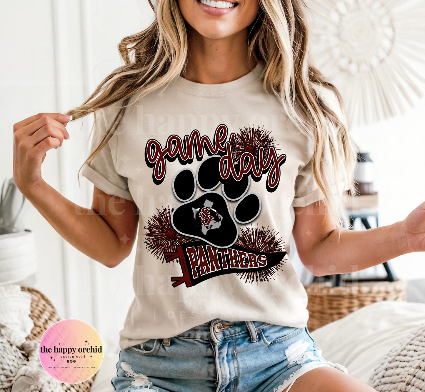 (NEW) GAME DAY PANTHERS Top