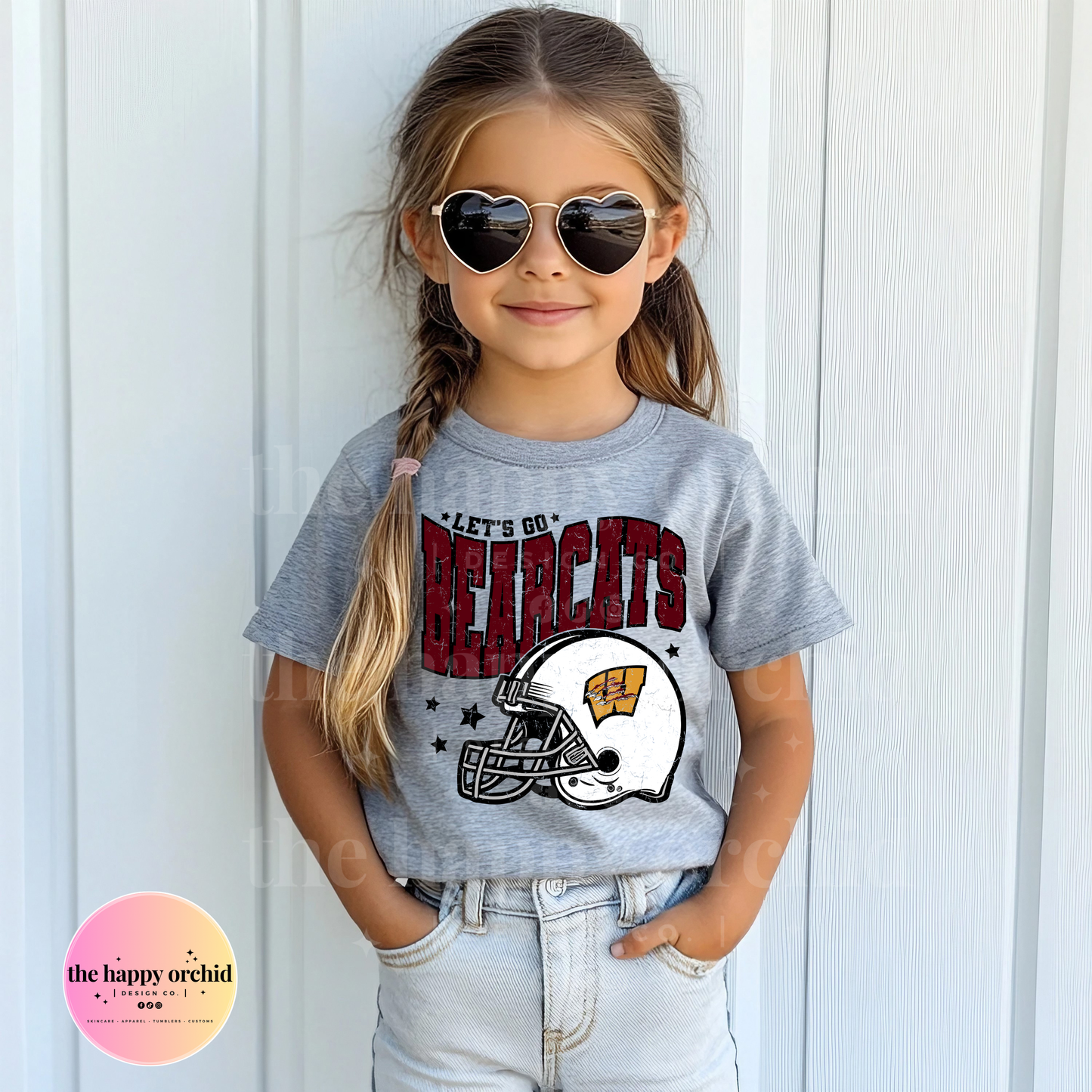 (NEW) Youth LET'S GO BEARCATS Top