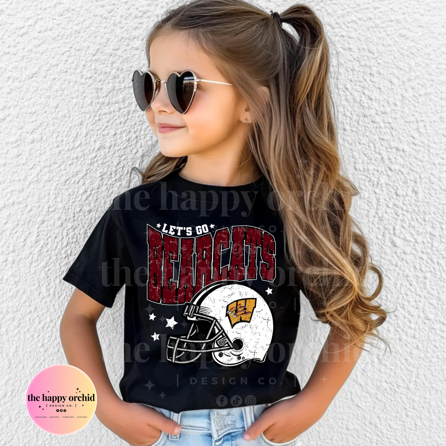 (NEW) Youth LET'S GO BEARCATS Top
