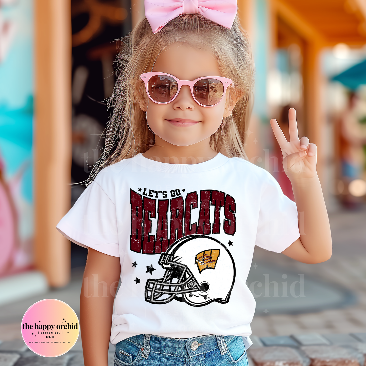 (NEW) Youth LET'S GO BEARCATS Top