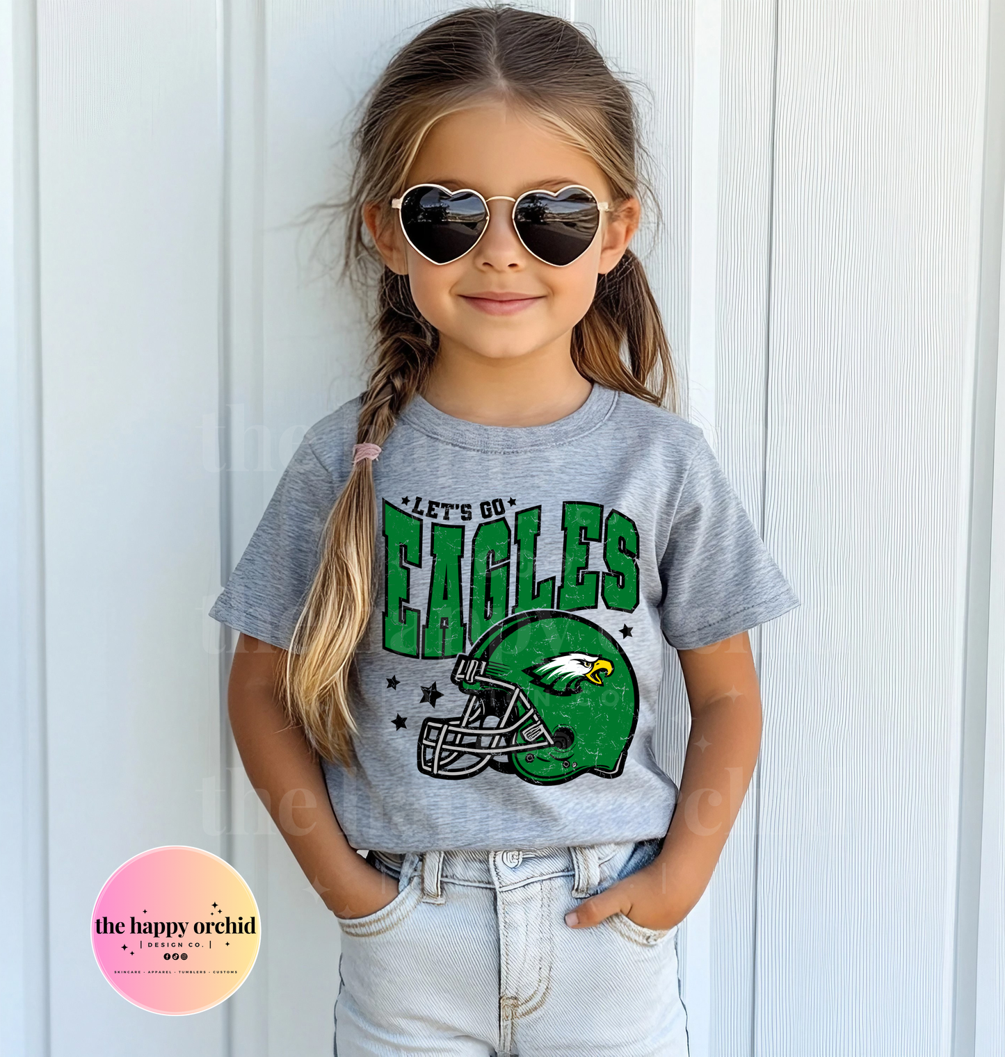 (NEW) Youth LET'S GO EAGLES Top