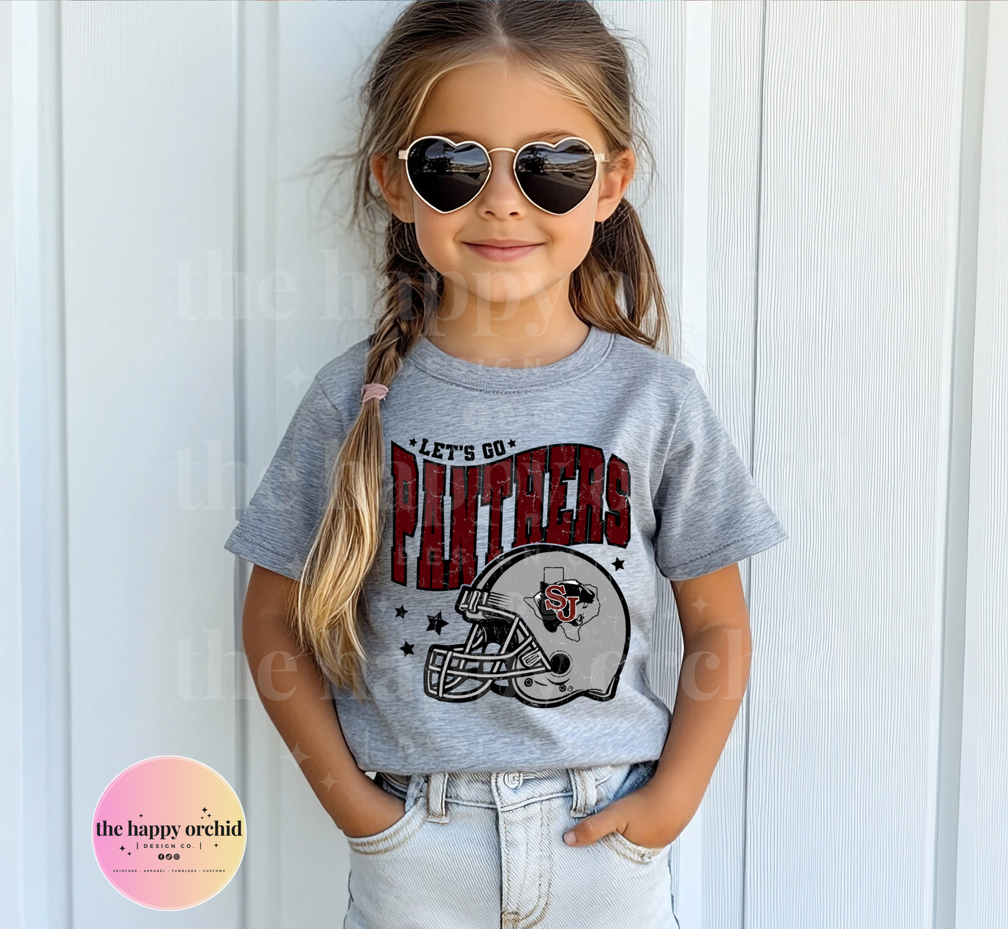 (NEW) Youth LET'S GO PANTHERS Top