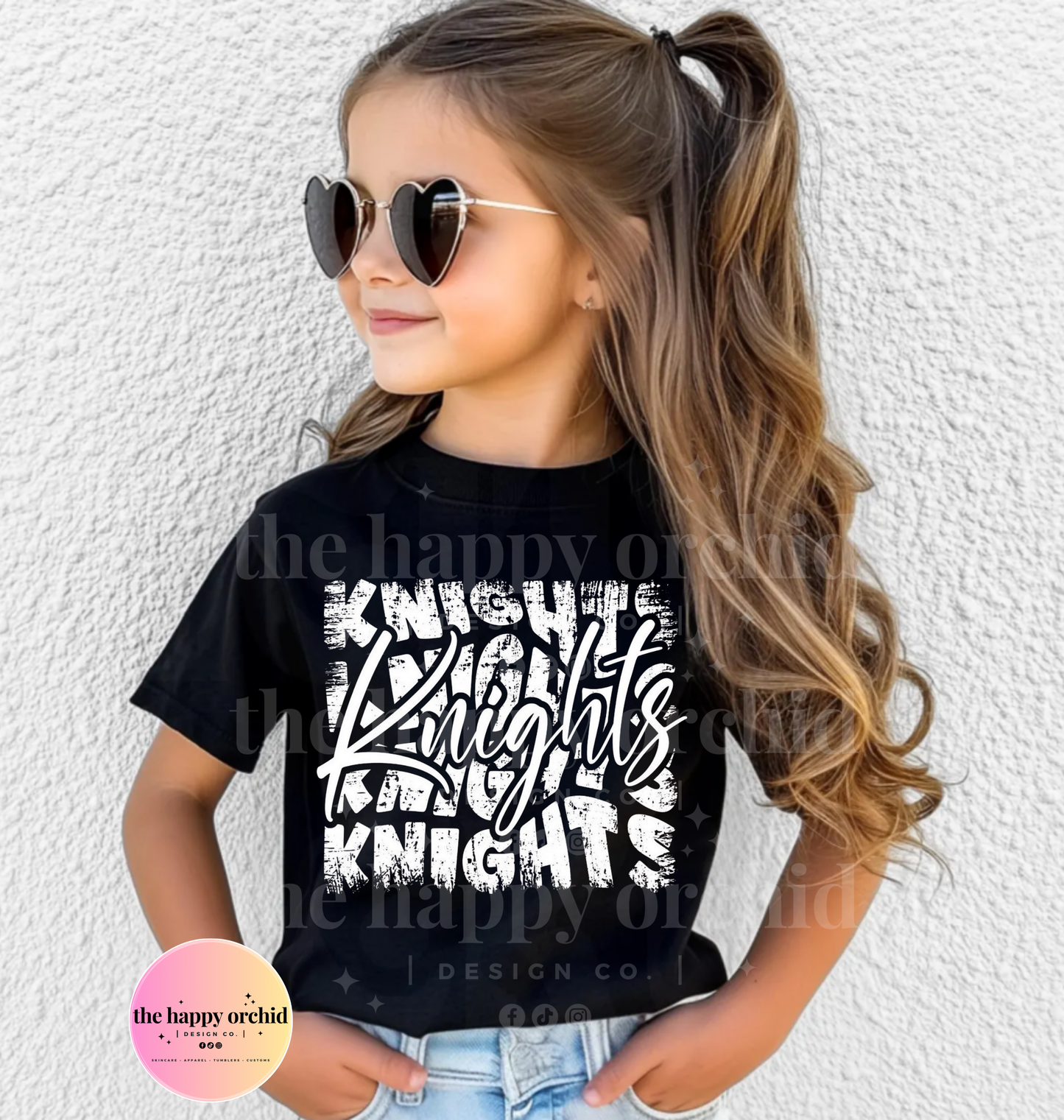 (NEW) Youth KNIGHTS DISTRESSED Top