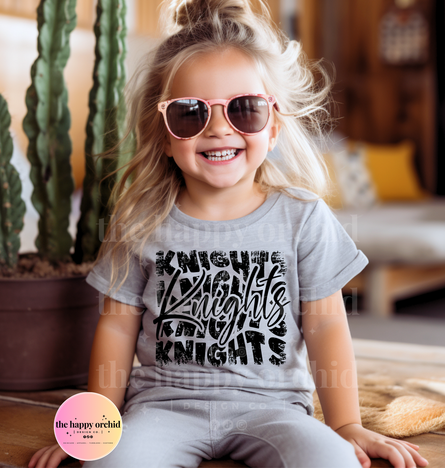 (NEW) Youth KNIGHTS DISTRESSED Top