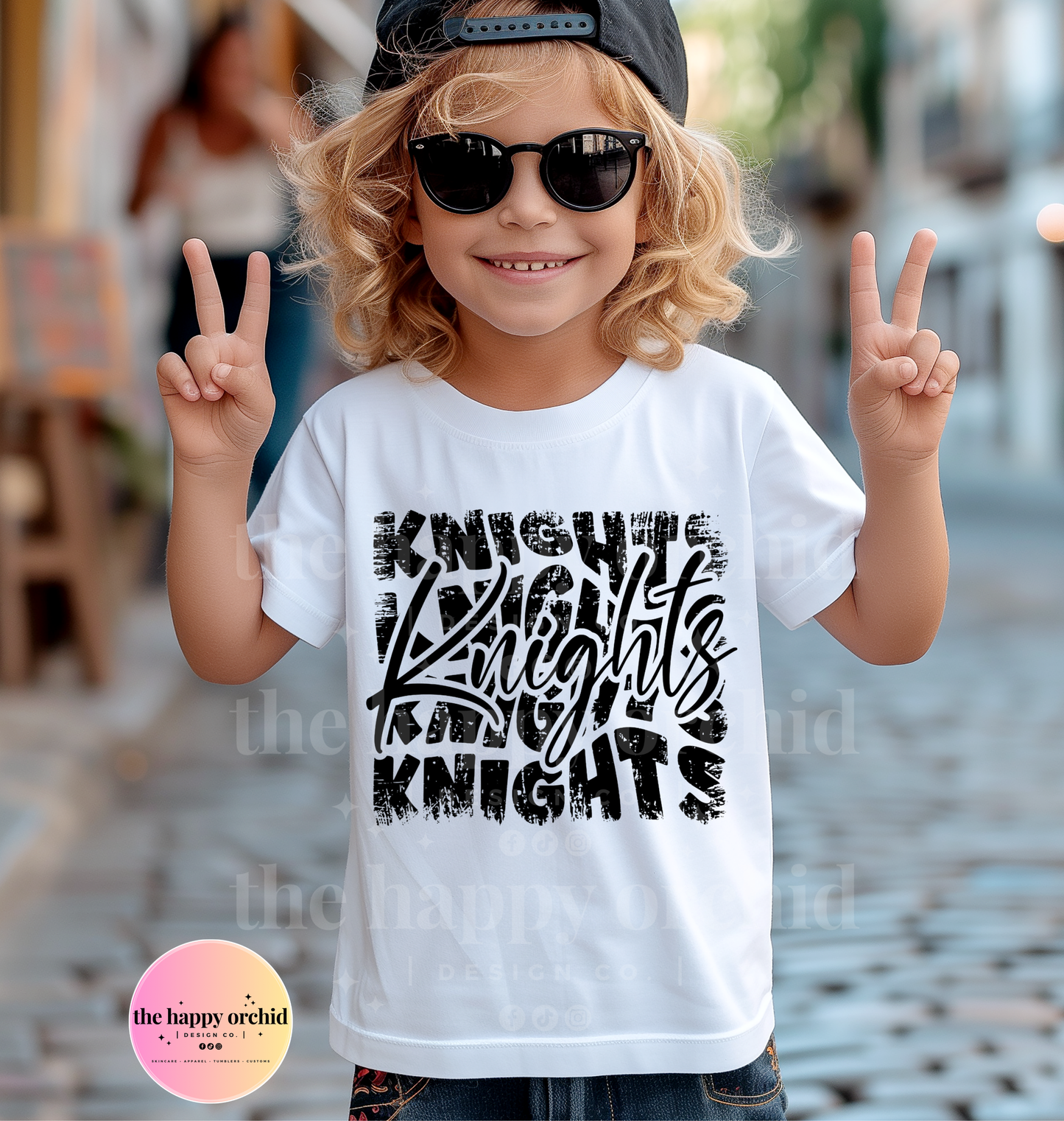 (NEW) Youth KNIGHTS DISTRESSED Top