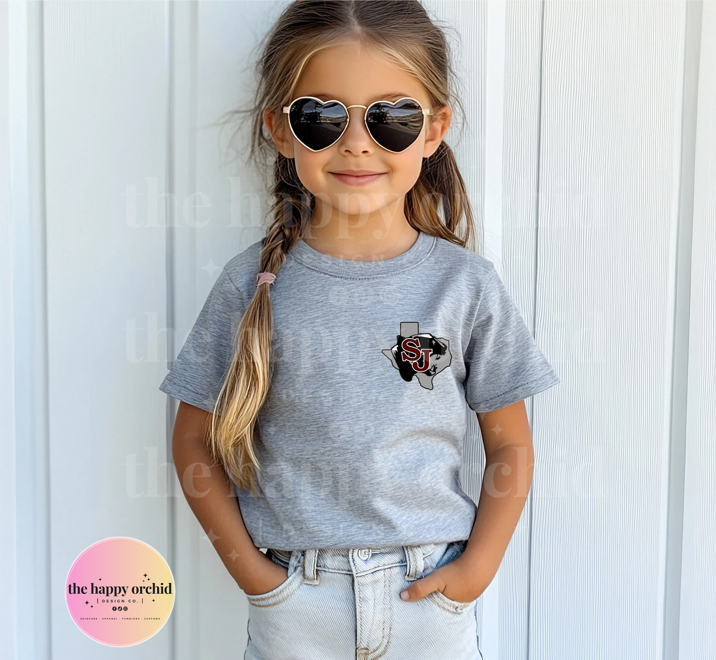(NEW)Youth SAINT JO PANTHERS Pocket Logo Top