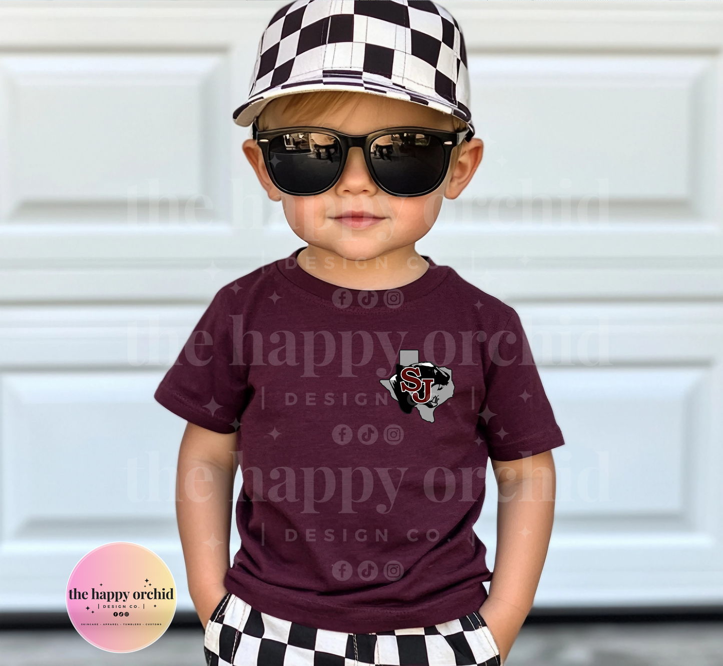 (NEW)Youth SAINT JO PANTHERS Pocket Logo Top