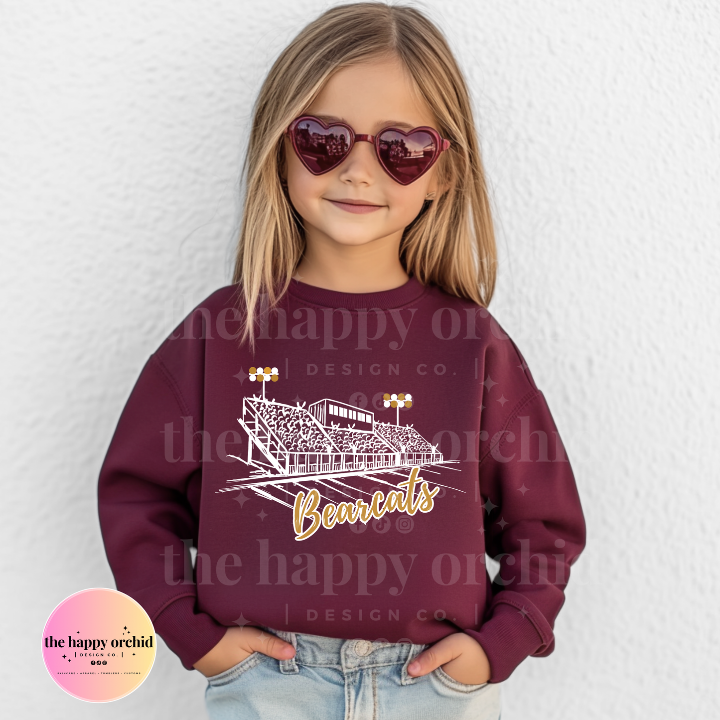 (NEW) Youth BEARCATS BLEACHERS Top