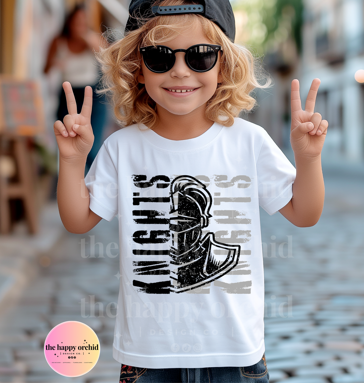 (NEW) Youth KNIGHTS DISTRESSED Top