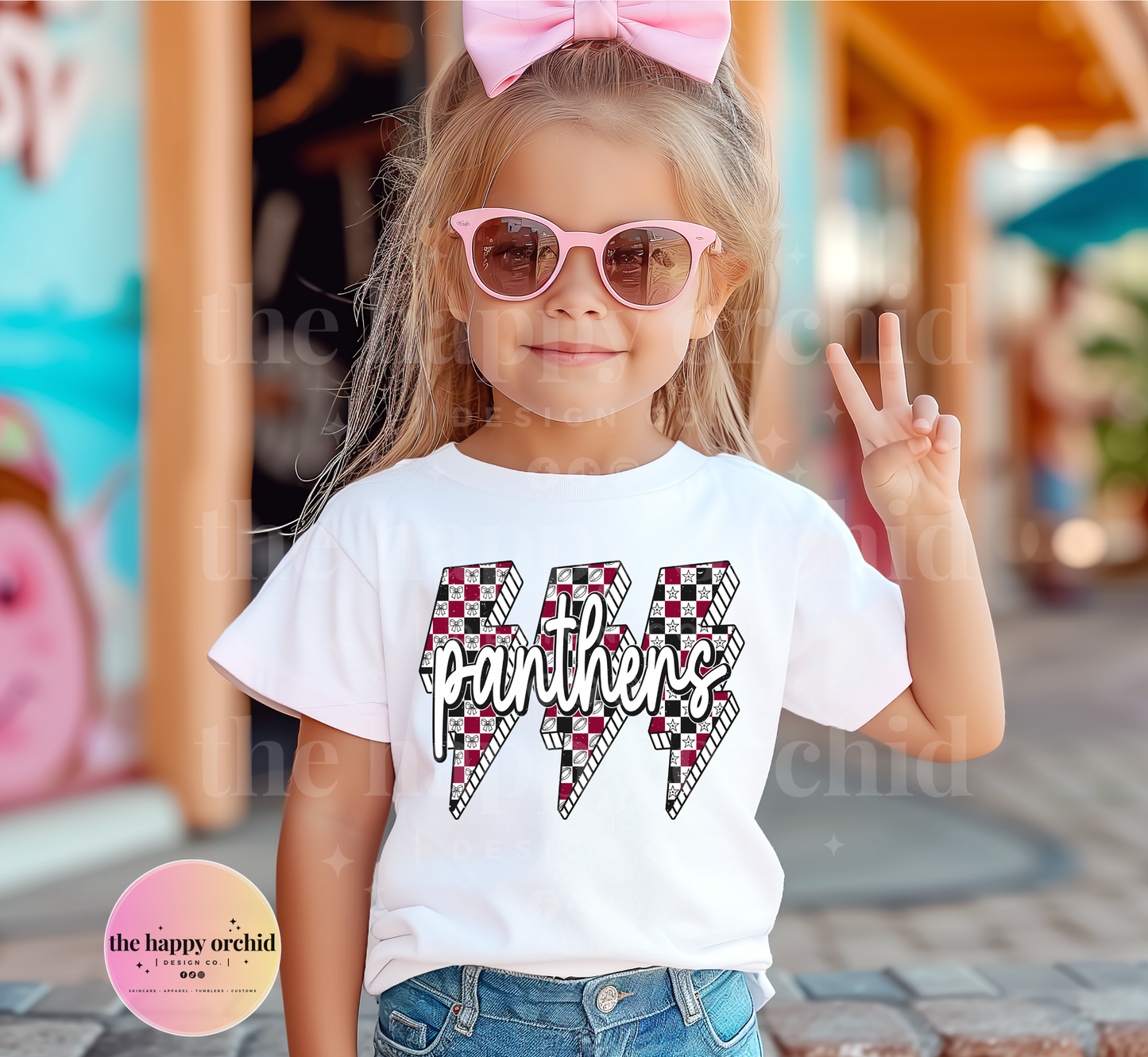 (NEW) Youth PANTHERS Retro Top