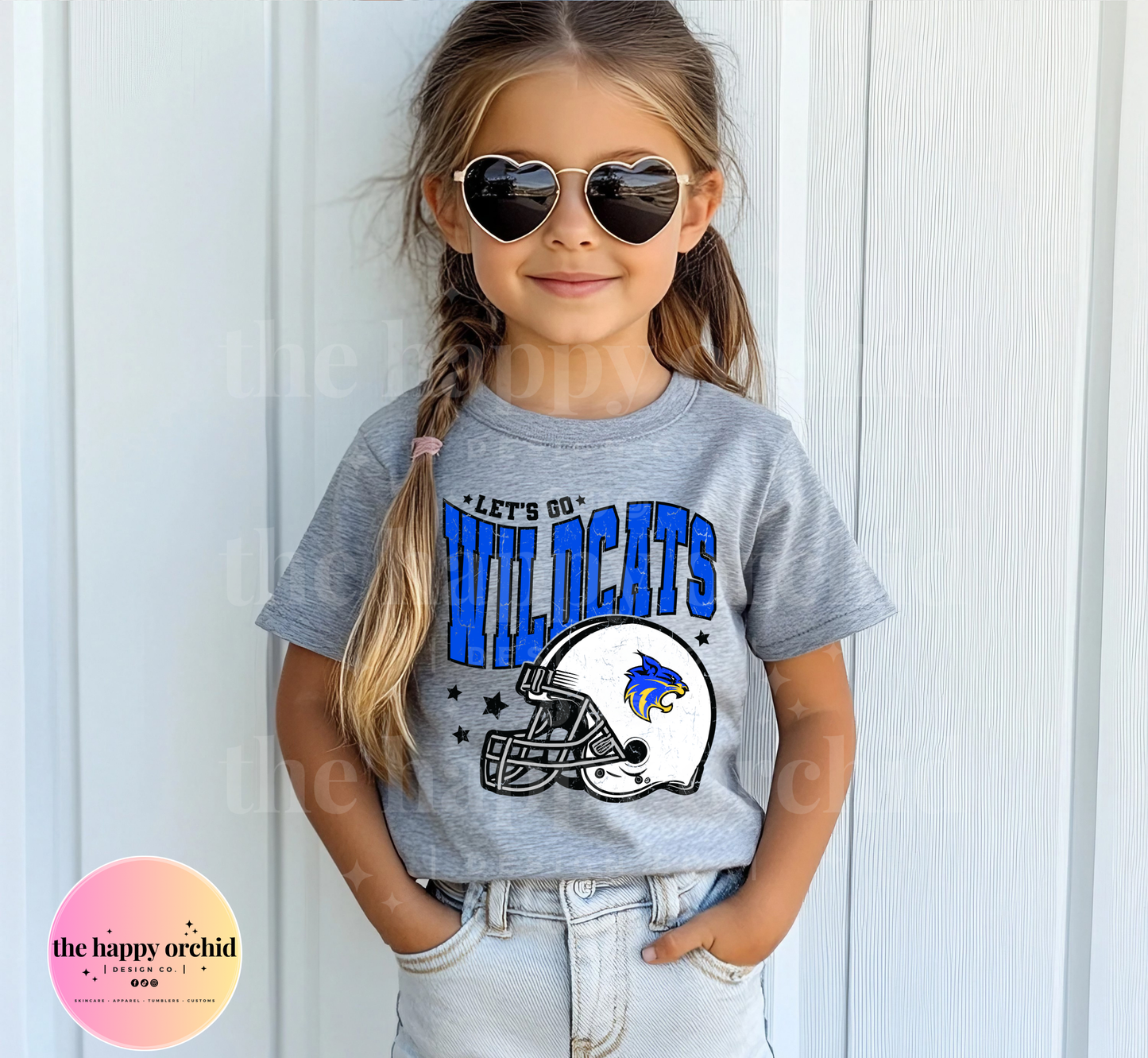 Youth LET'S GO WILDCATS Thackerville Top