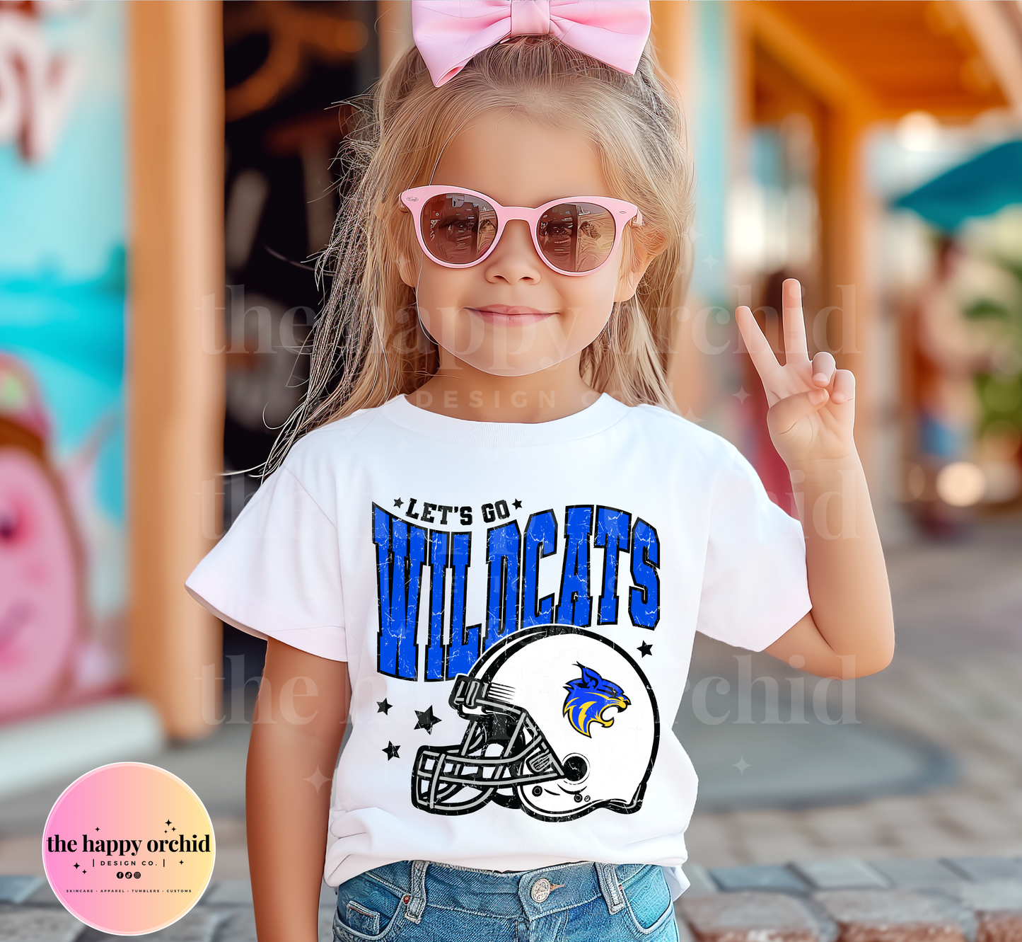 Youth LET'S GO WILDCATS Thackerville Top