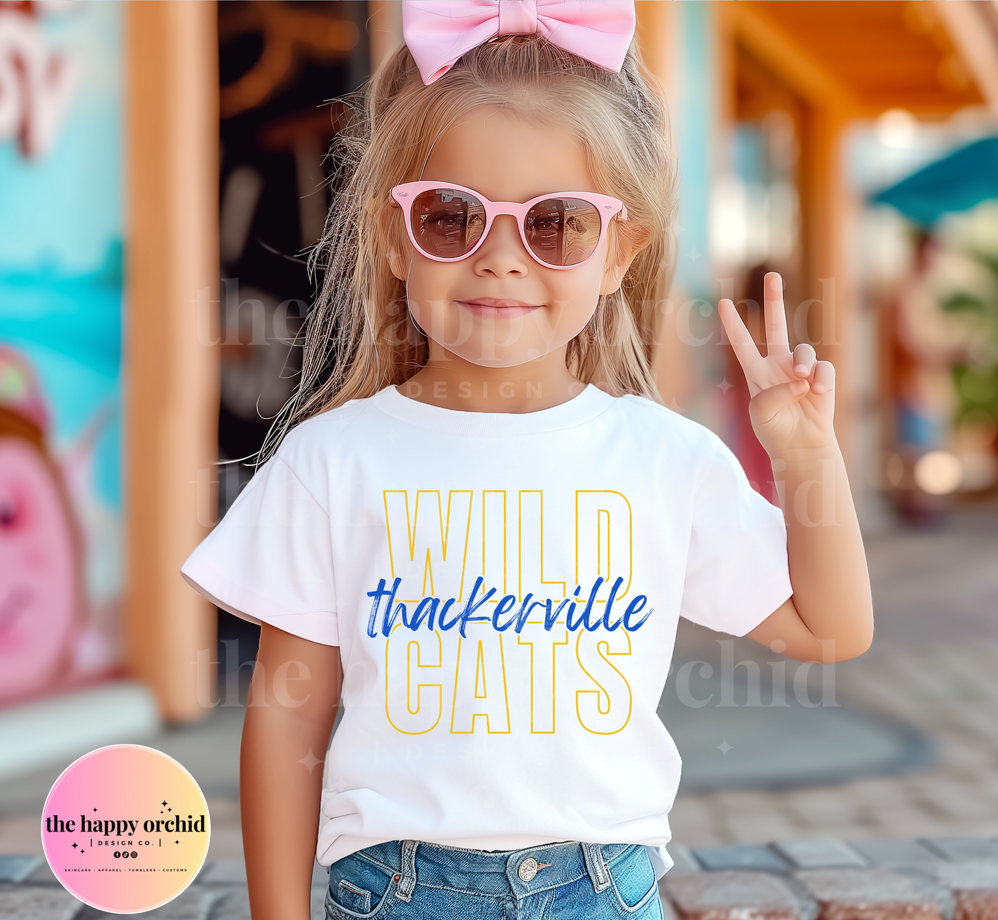 Youth THACKERVILLE WILDCATS Line Top