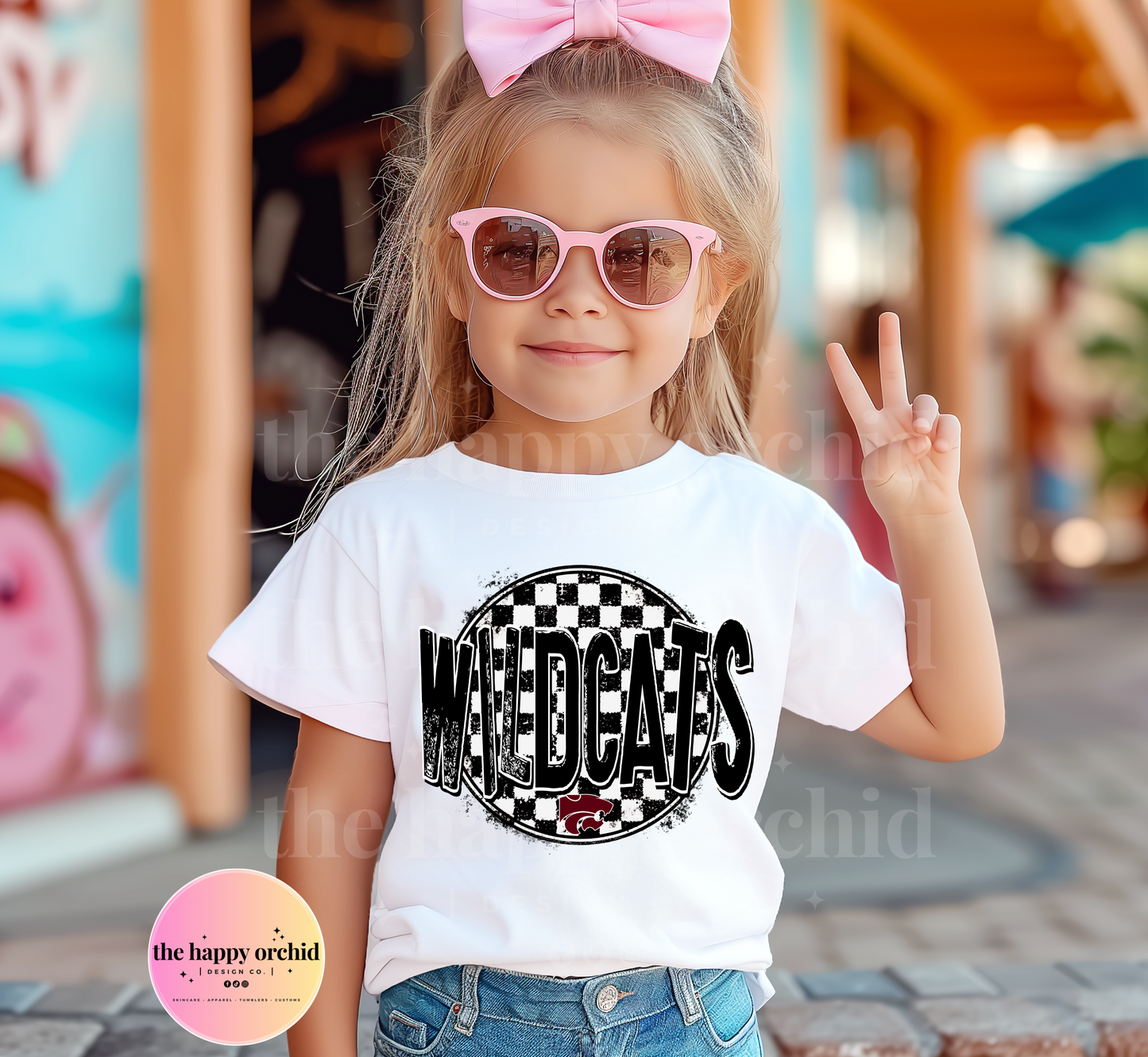 NEW Youth Checkered Wildcats Top