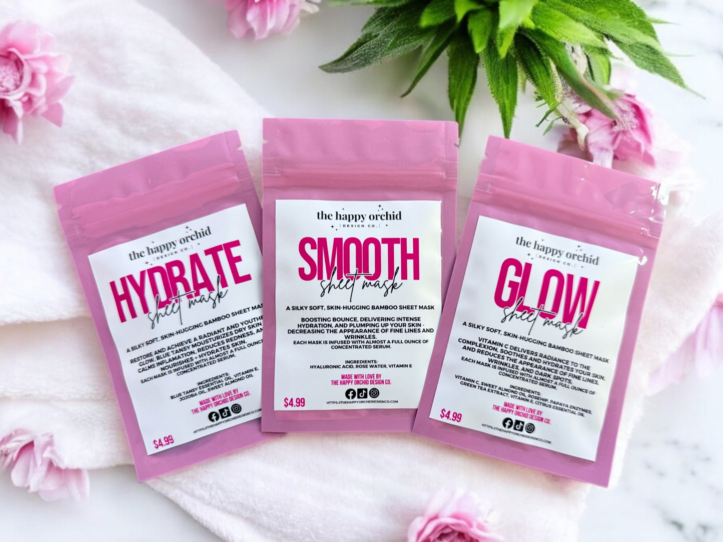 ORGANIC SHEET MASKS