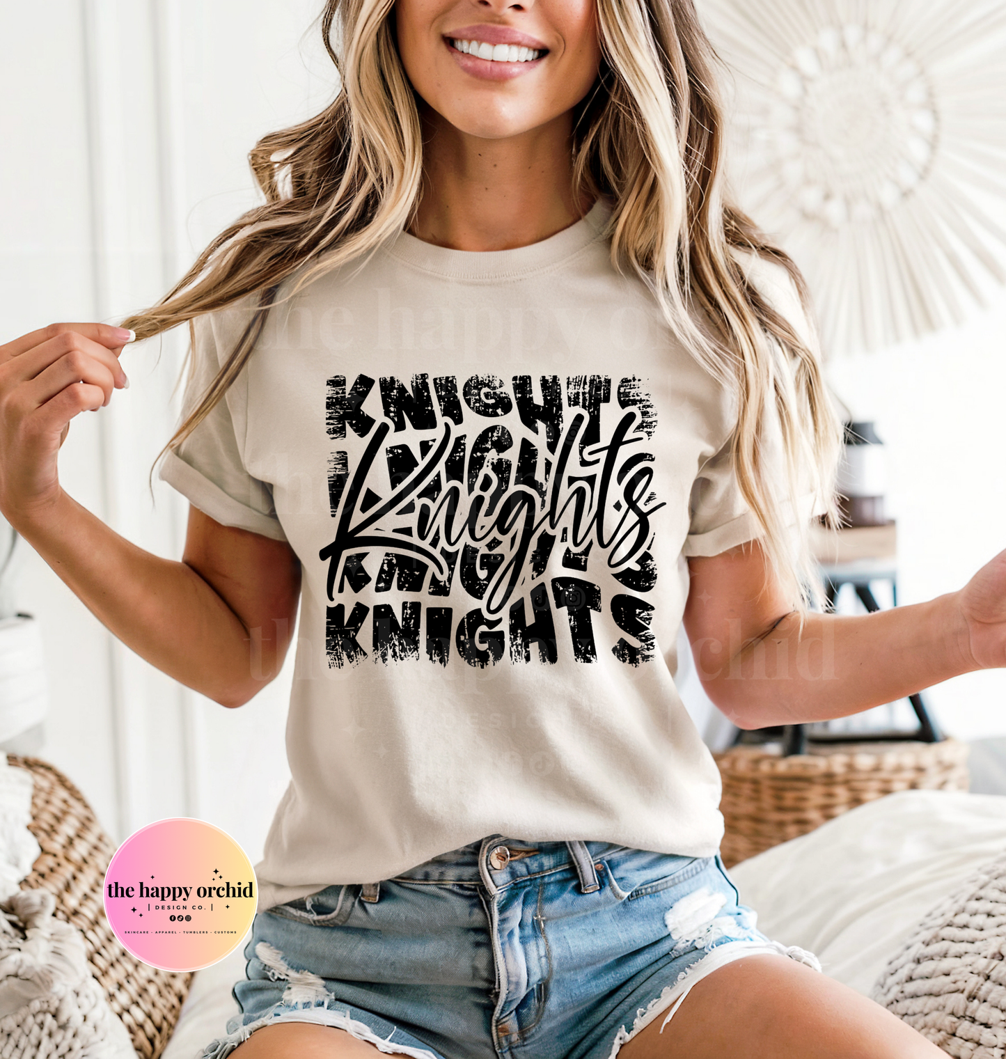 (NEW) KNIGHTS Distressed Top