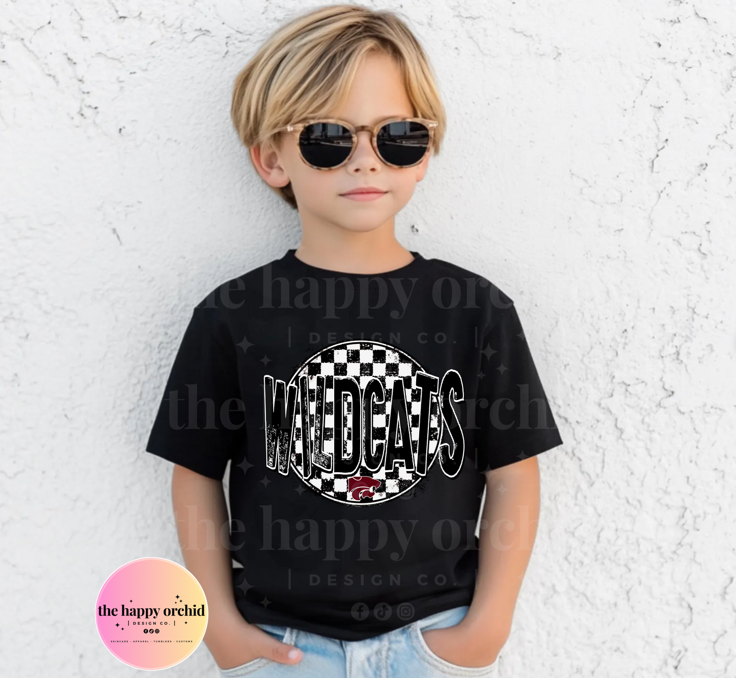 NEW Youth Checkered Wildcats Top
