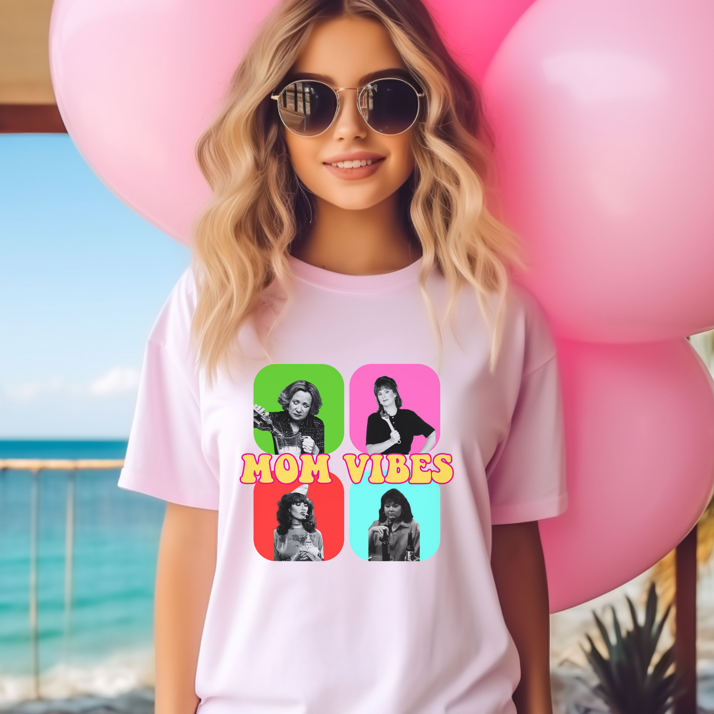 MOM VIBES tee