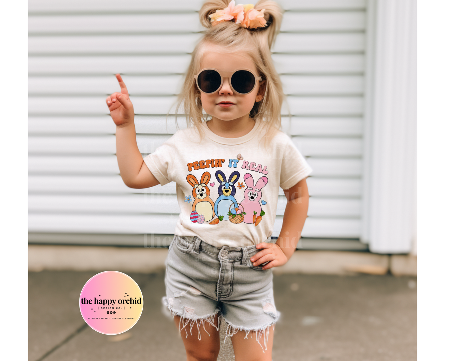 Toddler PEEPIN IT REAL Top