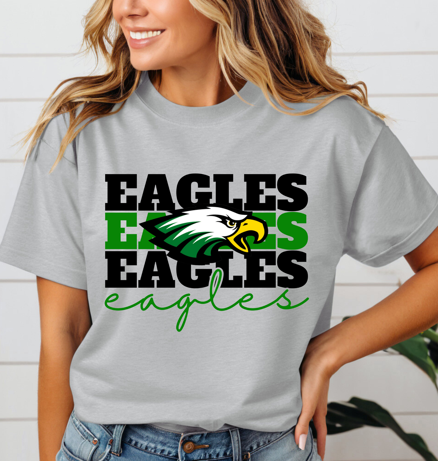 VALLEY VIEW EAGLES Stacked tee