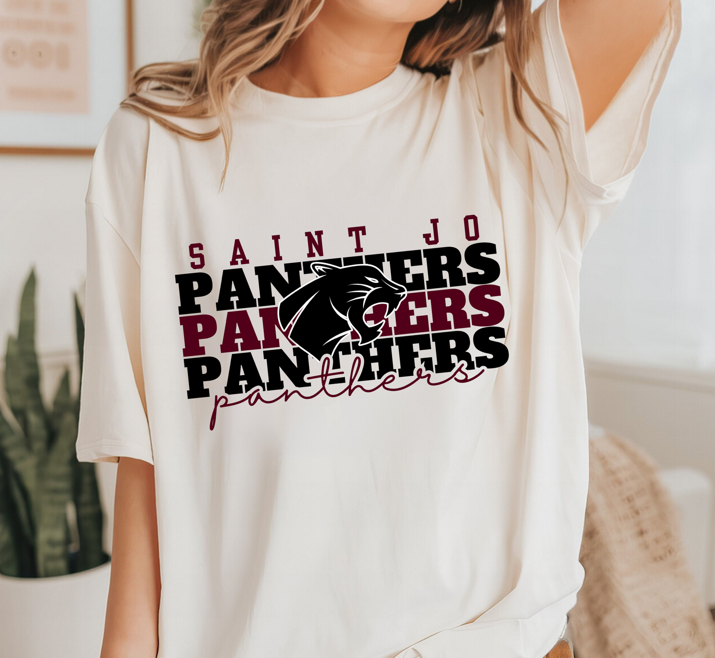 SAINT JO PANTHERS Stacked tee