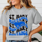 ST. MARY MUSTANGS Retro Wave tee