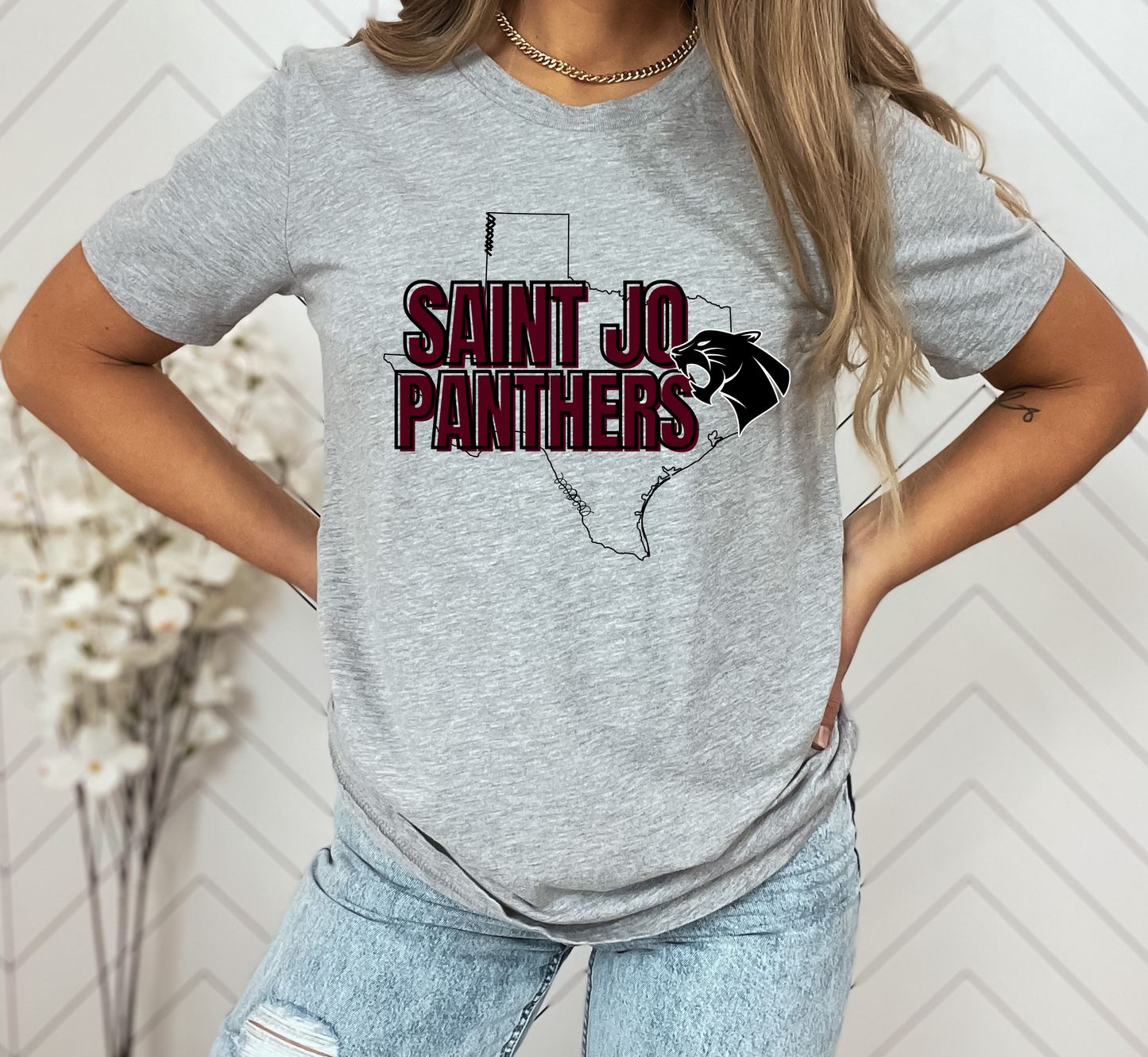 Youth SAINT JO PANTHERS Vintage Top