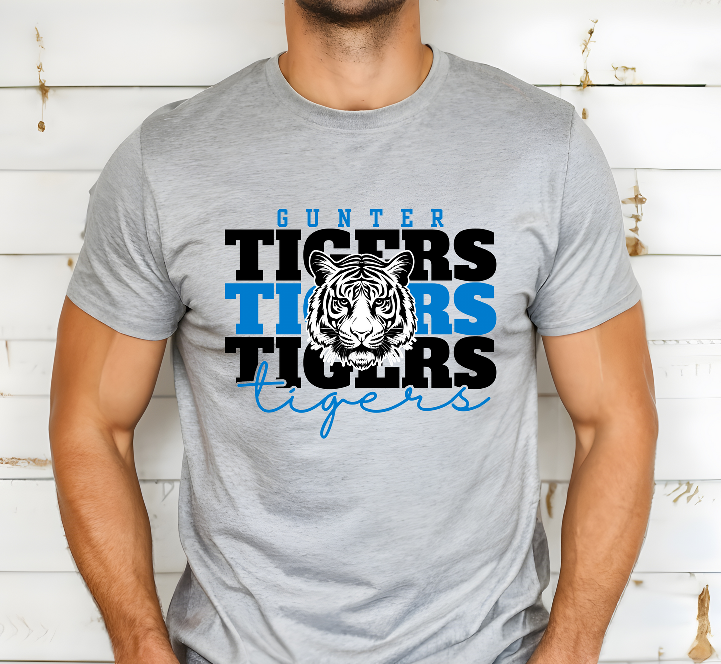 GUNTER TIGERS Stacked tee