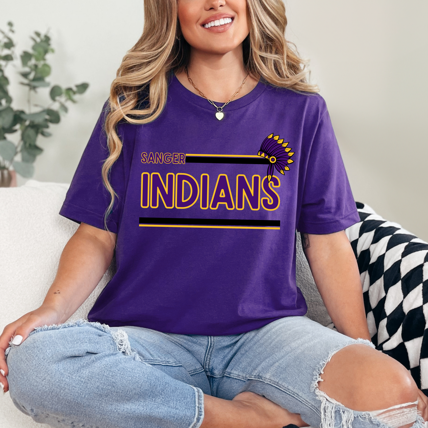 SANGER INDIANS tee