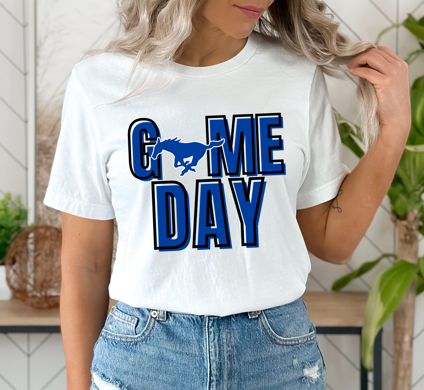 GAME DAY MUSTANGS tee