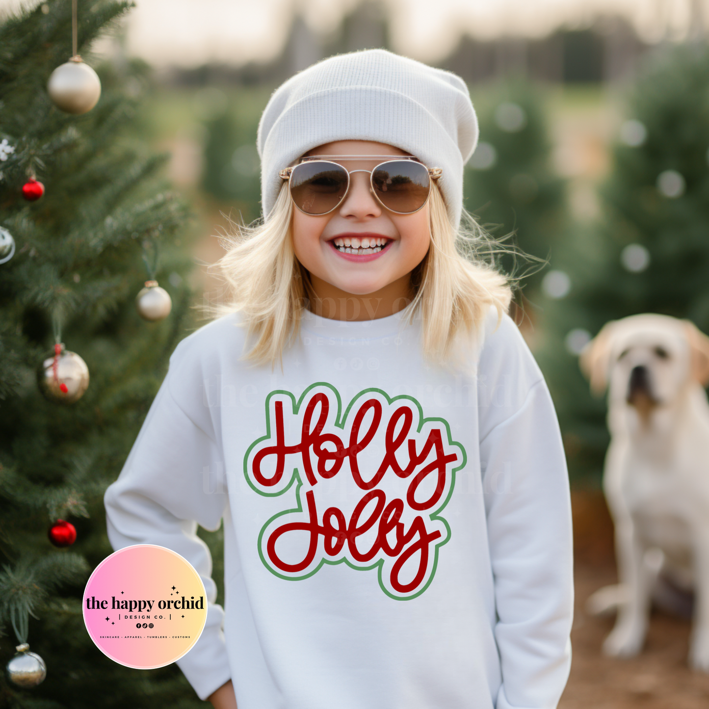 Youth HOLLY JOLLY Top