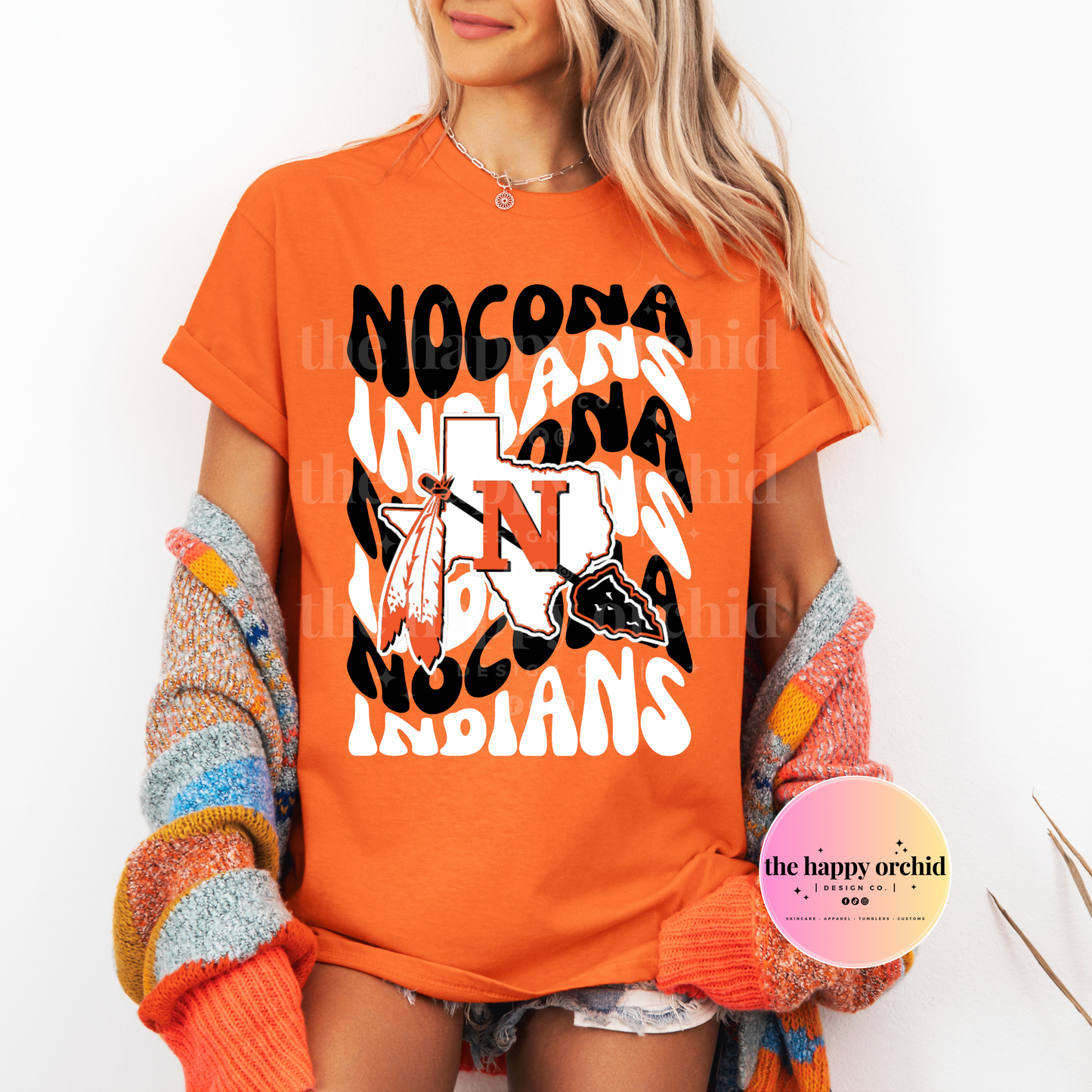 NOCONA INDIANS RETRO WAVE Top