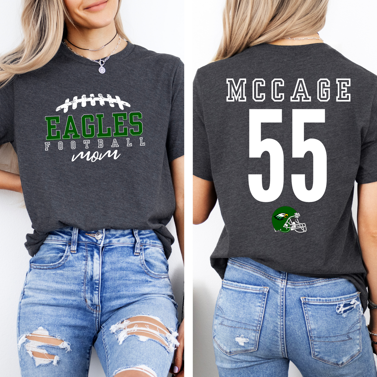 EAGLES FOOTBALL MOM - VALLEY VIEW Personalized Tee