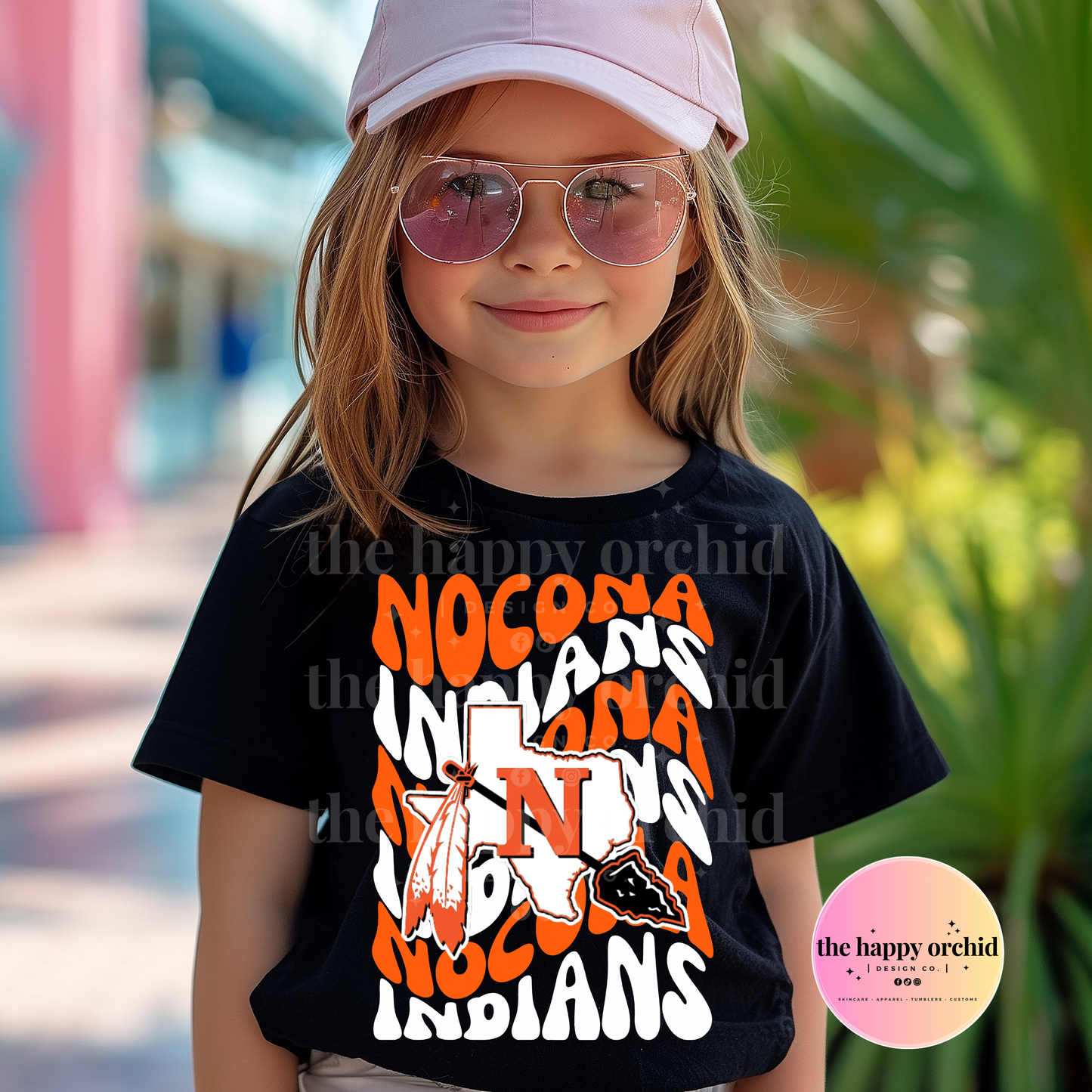 Youth NOCONA INDIANS Retro Wave Top