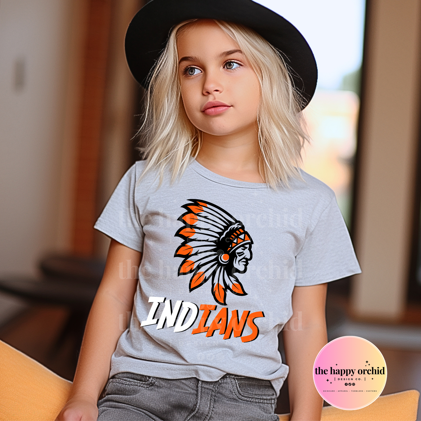 Youth INDIANS MASCOT Top