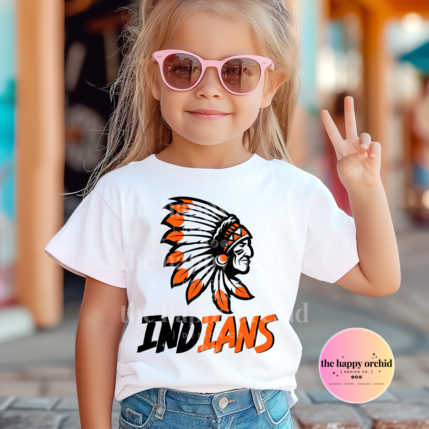 Youth INDIANS MASCOT Top