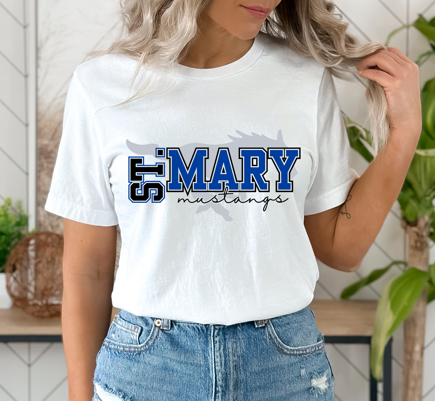 ST. MARY MUSTANGS tee