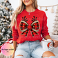 GLITTER REINDEER BOW Top