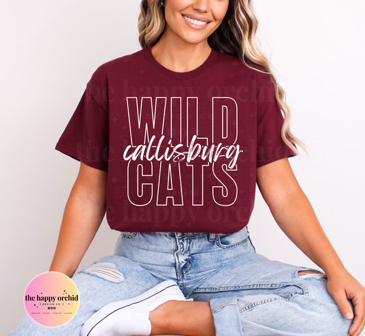 NEW CALLISBURG WILDCATS tee