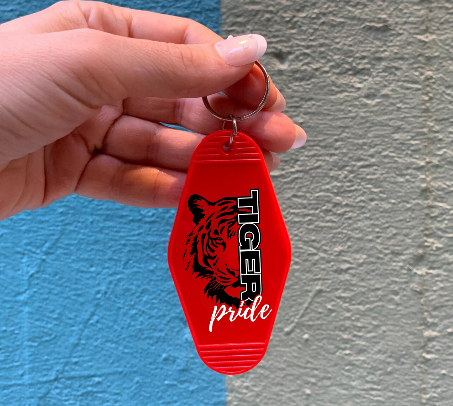 TIGER PRIDE Motel Keychain