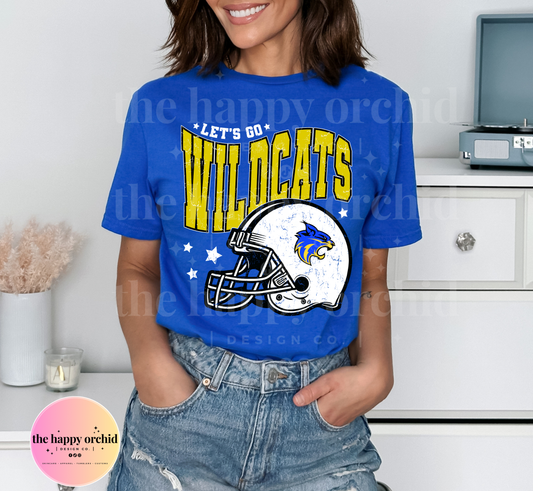 LET'S GO WILDCATS Thackerville Top