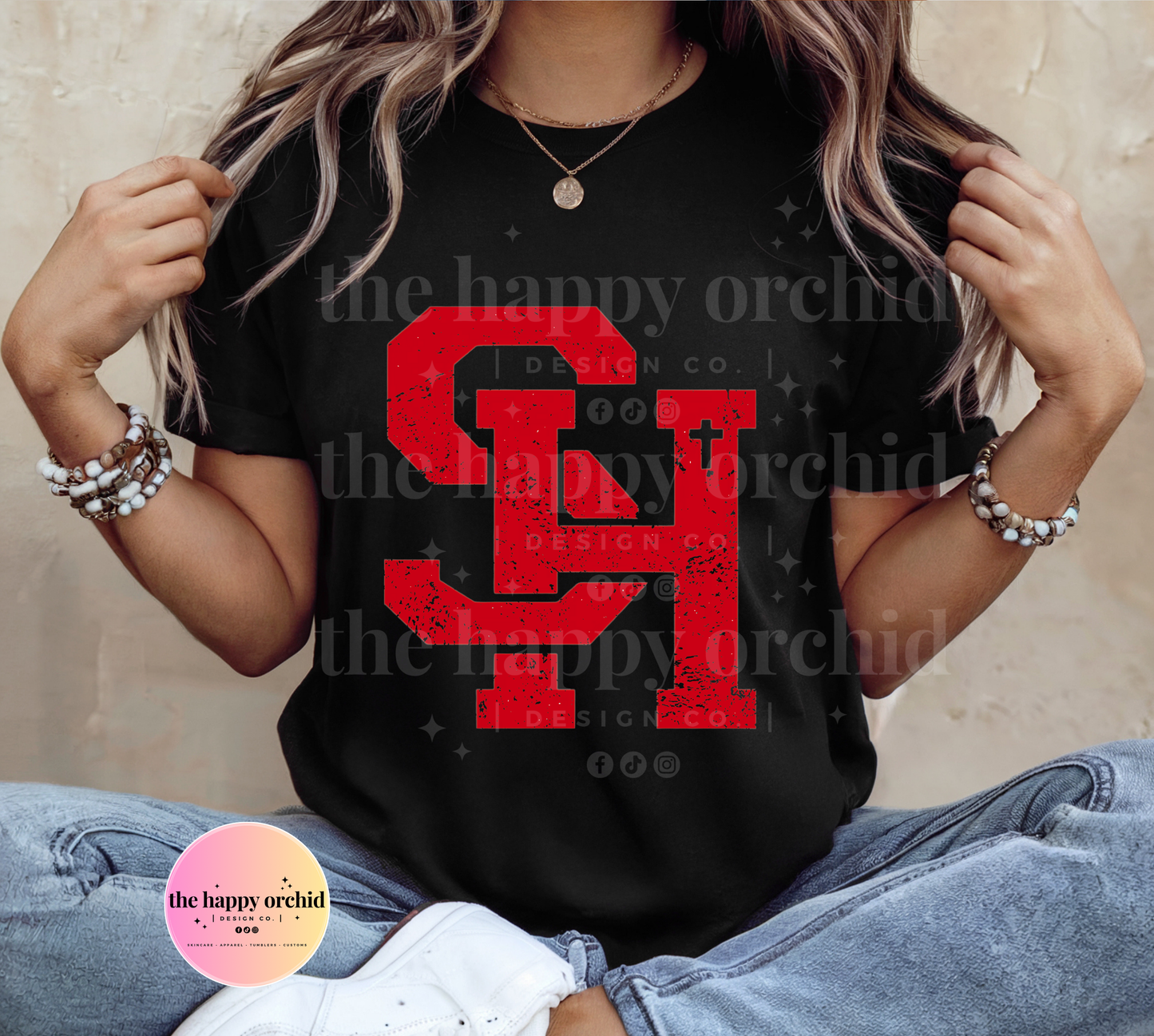 (NEW) SACRED HEART TIGERS Logo Top